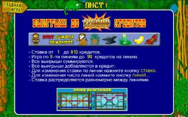 Інтерфейс грального автомата Crazy Monkey