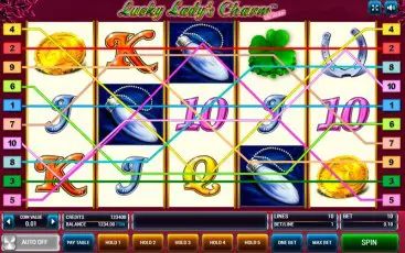 Інтерфейс грального автомата Lucky Ladys Charm Deluxe
